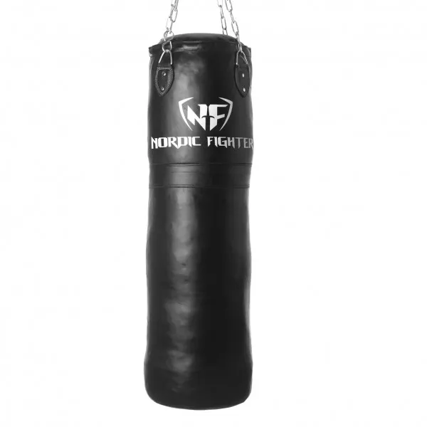 Nordic Fighter Boxsack Echtes Leder 145cm 60kg