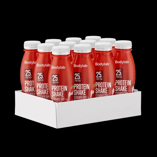Protein Shake (12 x 330 ml) - Erdbeer-Milchshake